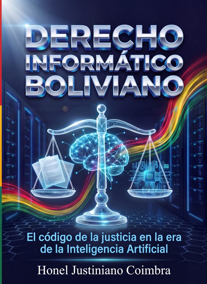 Portada del libro Derecho Informático Boliviano, de Honel Justiniano Coimbra